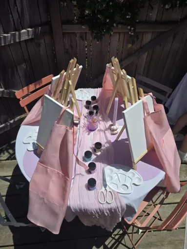 Atelier Peinture pour anniversaire enfant à la Teste de Buch, Bassin d'Arcachon, Caprices de Candice