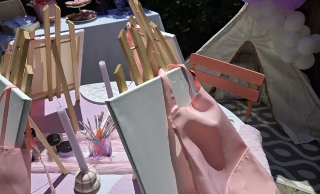 Atelier Peinture pour anniversaire enfant à la Teste de Buch, Bassin d'Arcachon, Caprices de Candice